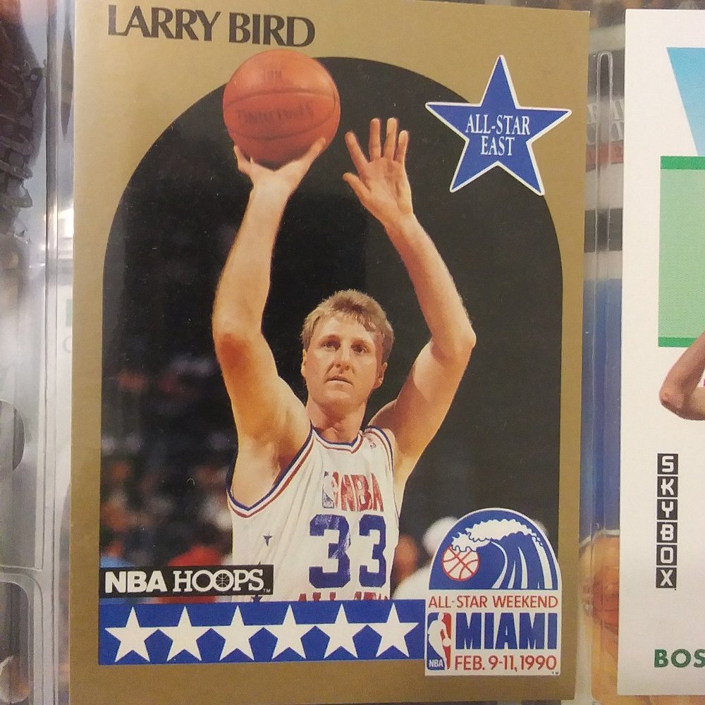 Larry Bird All Star NBA Hoops trading card mint